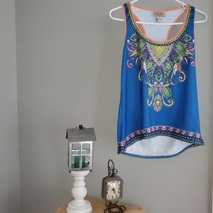 Flying Tomato  tank blue and orange